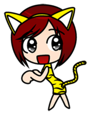 sticker of the working adult woman sticker #4509486