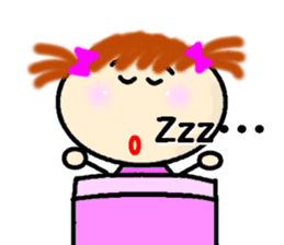 Girl sticker Lettered sticker #4509498