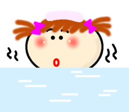 Girl sticker Lettered sticker #4509499