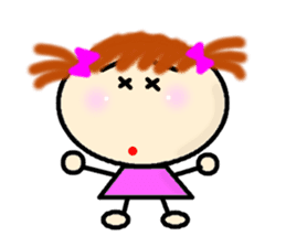 Girl sticker Lettered sticker #4509512