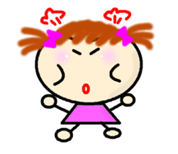 Girl sticker Lettered sticker #4509515