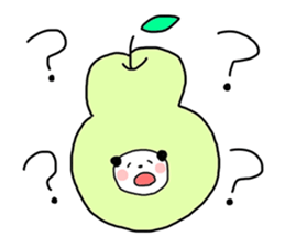 coloful furuit panda sticker #4511153