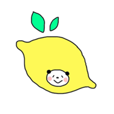 coloful furuit panda sticker #4511159