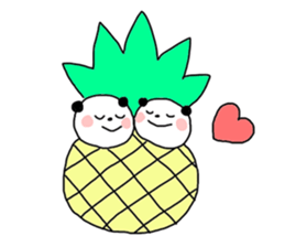 coloful furuit panda sticker #4511162