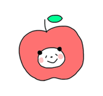 coloful furuit panda sticker #4511163