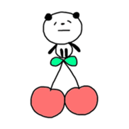 coloful furuit panda sticker #4511166