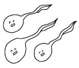 white tadpoles sticker #4511568