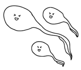 white tadpoles sticker #4511569