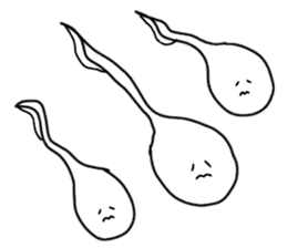 white tadpoles sticker #4511571