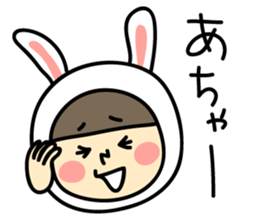 Sticker of love rabbit girl sticker #4513375