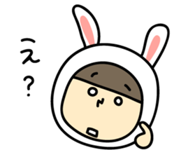 Sticker of love rabbit girl sticker #4513381