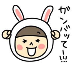 Sticker of love rabbit girl sticker #4513390