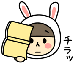 Sticker of love rabbit girl sticker #4513394