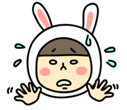 Sticker of love rabbit girl sticker #4513397
