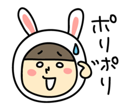 Sticker of love rabbit girl sticker #4513398