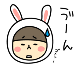 Sticker of love rabbit girl sticker #4513401