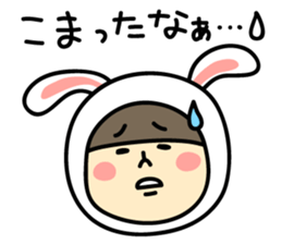 Sticker of love rabbit girl sticker #4513402