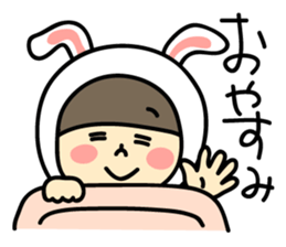 Sticker of love rabbit girl sticker #4513407