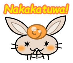 Cute Rabbit wearing Baron Tagalog sticker #4513419