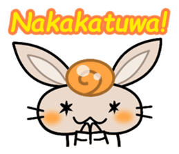 Cute Rabbit wearing Baron Tagalog sticker #4513419