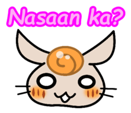 Cute Rabbit wearing Baron Tagalog sticker #4513433
