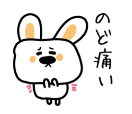 Rabbit of a cold sticker #4513493