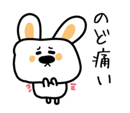 Rabbit of a cold sticker #4513493