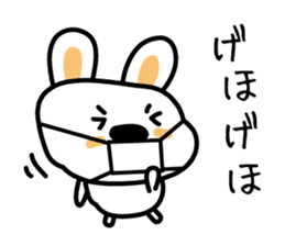 Rabbit of a cold sticker #4513494
