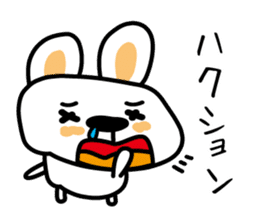 Rabbit of a cold sticker #4513495