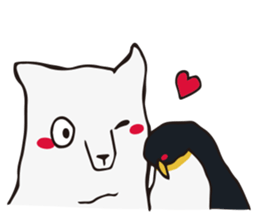 Shibon polar bear sticker #4513600