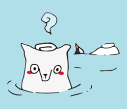 Shibon polar bear sticker #4513604