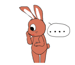 Love, healing rabbit 1 sticker #4513609