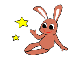 Love, healing rabbit 1 sticker #4513611