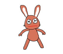 Love, healing rabbit 1 sticker #4513613