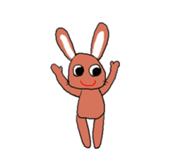 Love, healing rabbit 1 sticker #4513614