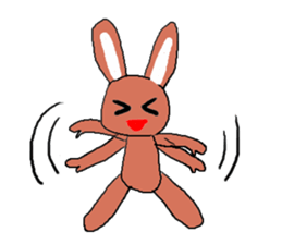 Love, healing rabbit 1 sticker #4513619