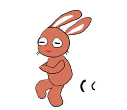 Love, healing rabbit 1 sticker #4513624