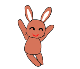 Love, healing rabbit 1 sticker #4513627