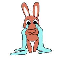 Love, healing rabbit 1 sticker #4513630