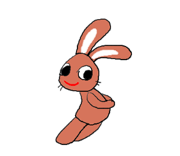 Love, healing rabbit 1 sticker #4513631