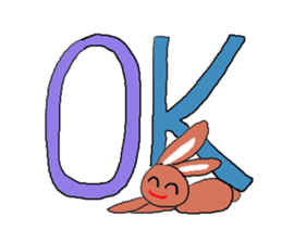 Love, healing rabbit 1 sticker #4513634