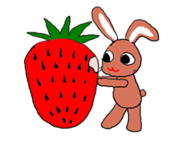 Love, healing rabbit 1 sticker #4513642