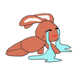 Love, healing rabbit 1 sticker #4513644