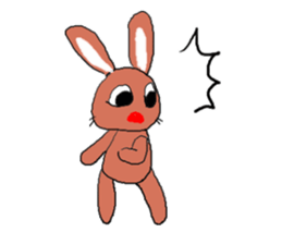 Love, healing rabbit 1 sticker #4513645