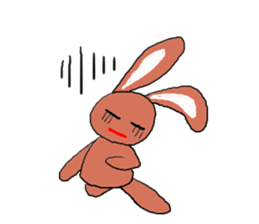 Love, healing rabbit 1 sticker #4513646