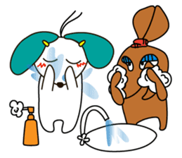 Everyday Cha and Shiro -At Home- sticker #4513769