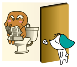 Everyday Cha and Shiro -At Home- sticker #4513771