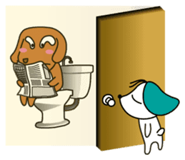 Everyday Cha and Shiro -At Home- sticker #4513771