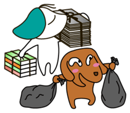 Everyday Cha and Shiro -At Home- sticker #4513775