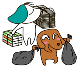 Everyday Cha and Shiro -At Home- sticker #4513775